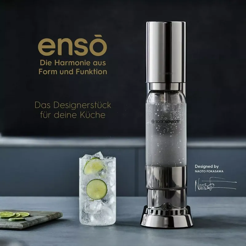SodaStream® enso™ Premium Wassersprudler | Edelstahl-Design von Naoto Fukasawa (8 von 13)