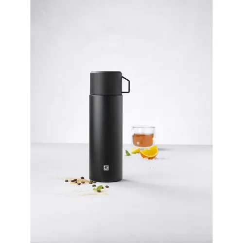 Zwilling Thermo Isolierflasche 1 L mit integrierter Tasse, Schwarz (8 von 8)