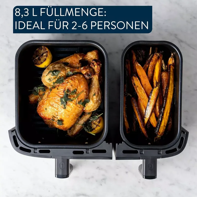 Tefal Heißluftfritteuse Jamie Oliver Dual Easy Fry & Grill (8 von 10)