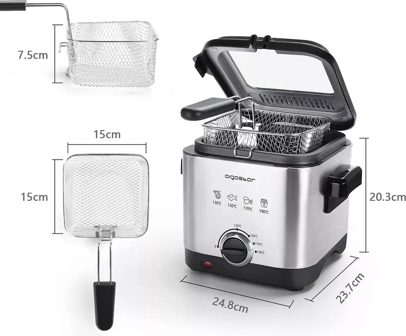 Aigostar Mini Fritteuse 1,5L (8 von 8)