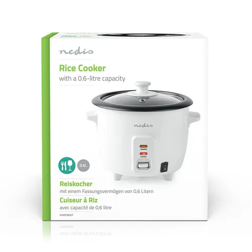 Nedis REISKOCHER 0,6L 300W (KARC06WT WS) (8 von 12)
