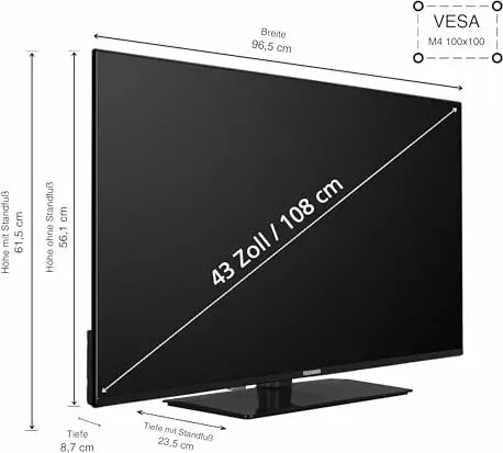 Telefunken 43 Zoll Smart TV VIDAA (8 von 9)