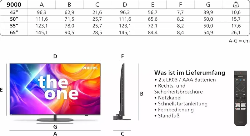PHILIPS 43PUS9000 QLED Ambilight TV (9 von 18)