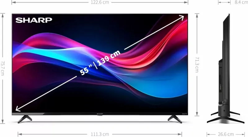 Sharp 55GJ4225E schwarz (9 von 9)