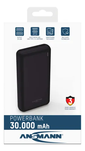 Ansmann Powerbank 30000 mAh PB212 schwarz (10 von 10)