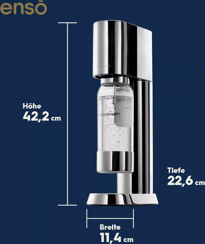 SodaStream® enso™ Premium Wassersprudler | Edelstahl-Design von Naoto Fukasawa (10 von 13)