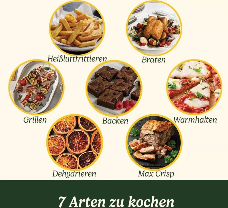 Cuisinart XXL Zweizonen-Heißluftfritteuse| PFAS Frei | Chemiekalien frei,| Braten, Grillen, Backen, Dehydrieren und Warmhalten | 2 kammern| 2 x 5.2L (10 von 11)