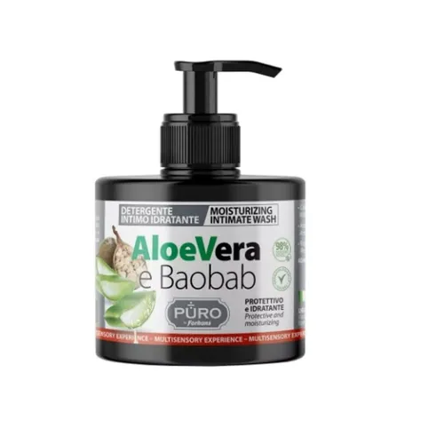 PURO BIO  Intimwäsche Aloe Vera und Baobab (Affenbrotbaum) 250 ml