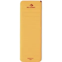 Sea to Summit Pursuit Plus S.I. Rectangular - Isomatte zinnia orange LW - Isomatte für Komfort-Backpacker, 7,5 cm dick, selbstaufblasend, ideal für drei Jahreszeiten mit hohem Komfort und geringem Packmaß.
