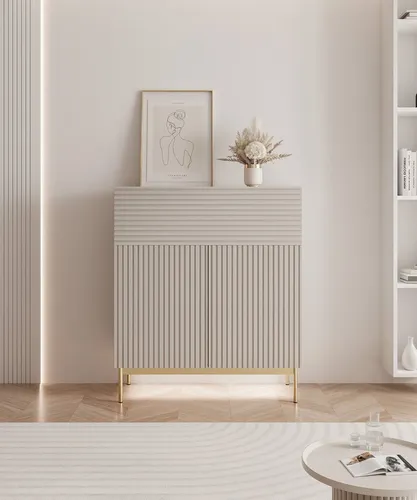 Selsey Highboard Taupe – Modernes Design für Ihr Wohnzimmer von Selsey