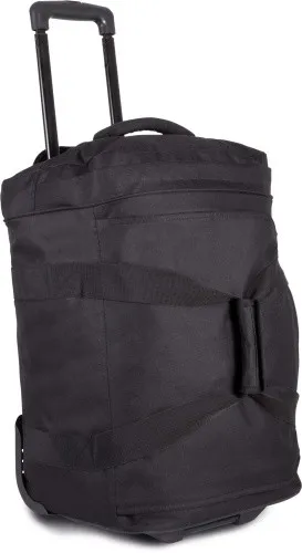 Kimood Trolley-Beuteltasche in Schwarz - Vielseitige Reisetasche für Unisex Erwachsene, aus strapazierfähigem 100% Polyester, ideal für Reisen und täglichen Einsatz. Praktischer Trolley-Style für müheloses Transportieren.