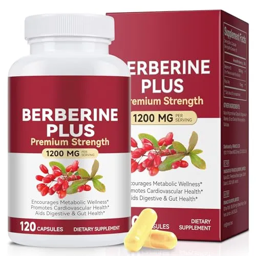 Berberin-Kapsel – Hochkonzentriertes Berberin 1200 mg, 120 Stück