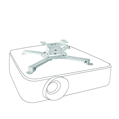 celexon Beamer-Decken-Halterung Multicel 1000Pro weiß - Halterungen für Projektoren mit neigbarem, schwenkbarem & höhenverstellbarem Design für mühelose Ausrichtung. Perfekt für Heimkino, Büro & mehr – max. Tragkraft 15kg!