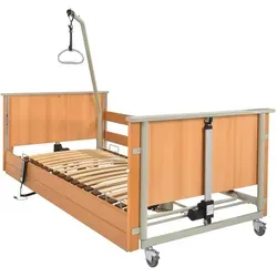 aks D4 LowEntry Pflegebett mit Holzleisten von AKS