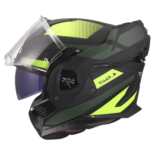 LS2 FF901 Advant X Nova Klapphelm schwarz-fluogelb matt - Vielseitiger Klapphelm für ATV, Onroad und mehr. Mit kratzfestem Visier, optimaler Belüftung und Antibeschlagschutz für maximalen Komfort.