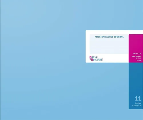 Journal KL 11 Konten K+E 8617119 - Praktisches Buchführungstool - Hefter & Mappen, ideal für die übersichtliche Verwaltung von Konten und Buchungen, perfekt für Unternehmen und Selbstständige.