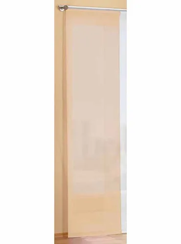 Flächenvorhang Schiebegardine mit Zubehör, 245x60, Sand