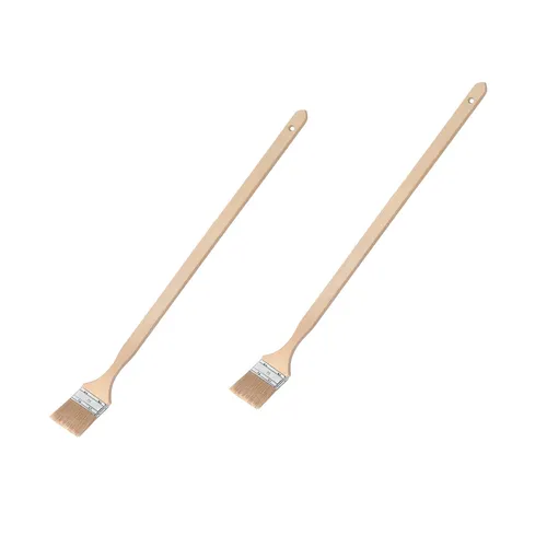 2x Fassadenpinsel 9. Stärke Pinsel Eckpinsel Flachpinsel Naturborste 80 mm
