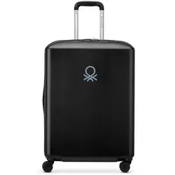 Delsey Paris x United Colors of Benetton UCB Hardside 4-Rollen Trolley 66 cm  schwarz