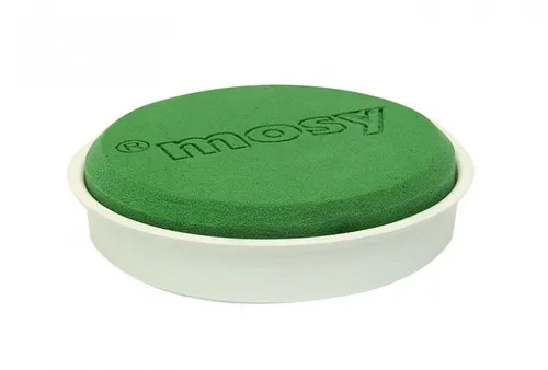 Deko-Schale rund, Ø 17 cm, Steckschaum, Steckmasse  Blumen-Gestecke Steckmoos