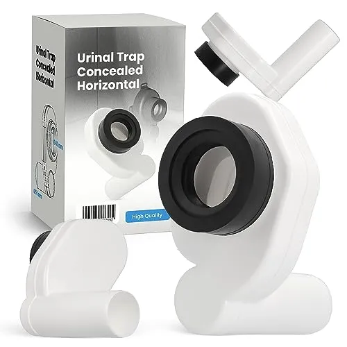 Urinalablauf Absaugsiphon WC Pissoir Kunstoff Urinalbecken Pinkelbecken Ebenen Geruchsverschluss Ablaufgarnitur Aufputz Gummimanschette Pinkelbecken