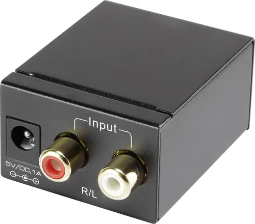 AV Konverter SpeaKa Professional SP-ADC-CTK - Videokabel & -stecker, wandelt Analog-Audio in Digital-Audio für optimale Klangqualität. Ideal für Heimkino und Audio-Systeme.