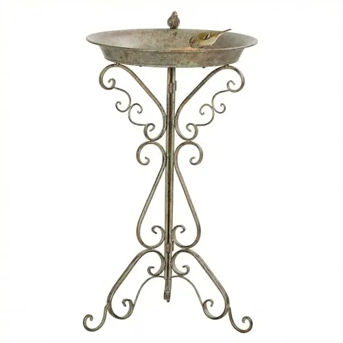 Vogelbad mit dekorativem Standfuß 75 cm von Outsunny