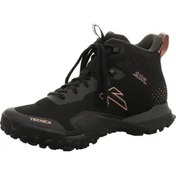 Wanderschuh Tecnica Magma S Mid - Schwarz - Der Tecnica Magma S Mid Fast Hiking Schuh bietet optimalen Halt beim Laufen und Wandern in anspruchsvollem Gelände. Mit wasserabweisendem Obermaterial und atmungsaktiver GORE-TEX® Membran für angenehmen Tragekomfort.