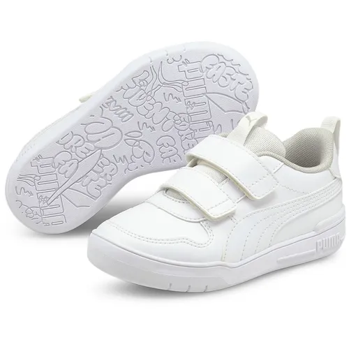 PUMA Unisex Kinder Multiflex Sl V Ps Sneaker, weiß, 35 EU