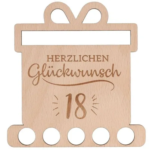 Holzaufsteller Geldgeschenk