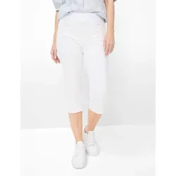 Raphaela by Brax Damen Caprihose Style PAMINA CAPRI WHITE - Gr. 46 - Elegante Caprihose aus hochwertigem Baumwollmix, ideal für entspannte Sommerlooks.