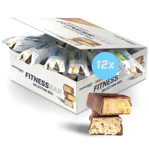 Energybody Systems Fitness Bar Selection Box – 12 Proteinriegel à 35 g