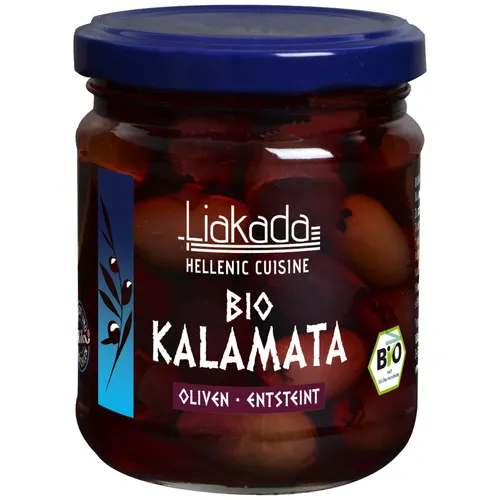 Liakada BIO Kalamata Oliven entsteint 100g Packung