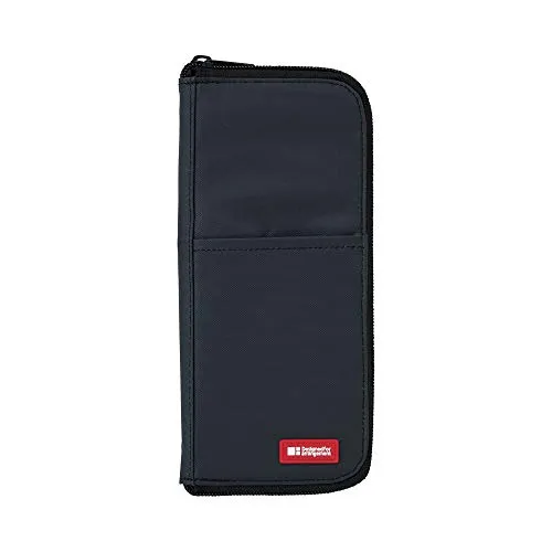 Lihit Lab A7652-24 Federmäppchen, schmal, 1,8 x 9,9 x 21,6 cm, Schwarz