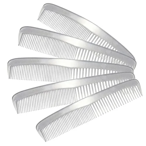 Haarkamm transparent 5 Stück 120mm Kunststoff Frisierkamm Bartkamm Styling Haar Kamm