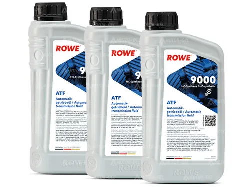Liter (3x1L) ROWE HIGHTEC ATF 9000 Automatikgetriebeöl DEXRON IIIH MERCON V ZF 3