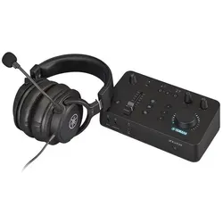 Yamaha ZG01-Paket - Streaming Audio Mixer & Headset - Kopfhörer, professionelles Streaming-Audio-Set mit intuitive Bedienung und hochwertigem Headset für kristallklaren Sound und ein immersives Gaming-Erlebnis.