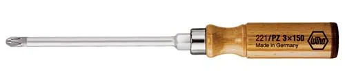 Wiha 00413 Werkstatt Kreuzschlitz-Schraubendreher PZ 2 Klingenlänge: 100mm DIN ISO 8764