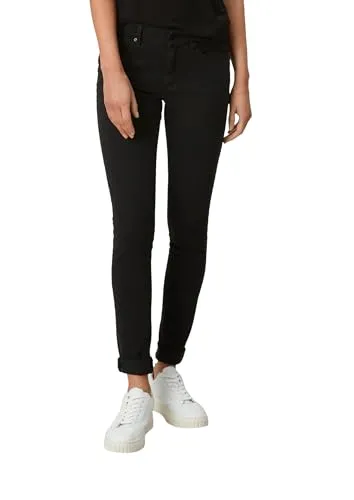 s.Oliver Jeans Izabell - Skinny Fit in Schwarz - Stylische Jeans im Skinny Fit mit Mid Rise Bund, elastischer Denim-Qualität und praktischen Taschen für einen modernen Look.
