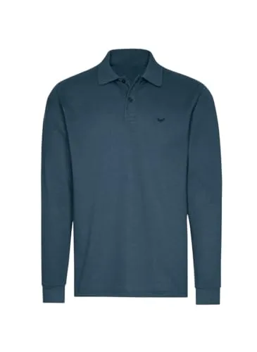 TRIGEMA Herren Polohemd 627651 Jeans-Melange, L EU von Trigema