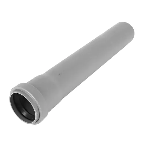 HT Rohr DN 50 x 500 mm grau – PP Abwasserrohr mit Muffe – stoßfest & temperaturbeständig
