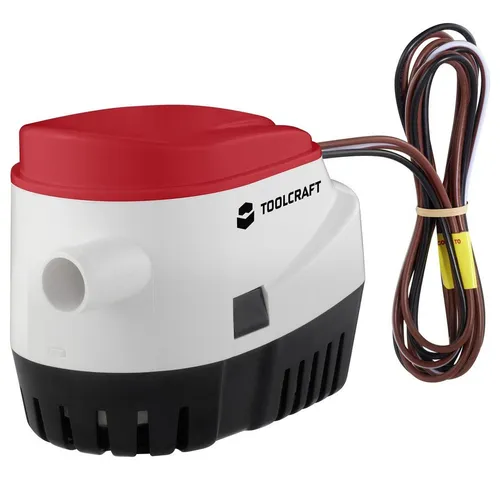 TOOLCRAFT TO-7159128 Niedervolt-Tauchpumpe 2839 l/h 12 V/DC - Wasserpumpen, zuverlässige Bilgenpumpe mit einer Förderleistung von 2839 l/h für effizientes Pumpen in verschiedenen Anwendungen.