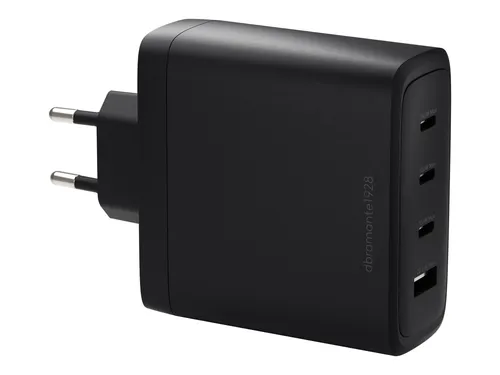 dbramante1928 re-charge - Netzteil - 140 Watt - 4 Ausgabeanschlussstellen (3 x USB-C, USB)