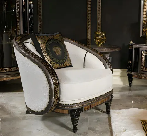 Eleganter weißer Textilsessel mit modernem Design - Produktart: Sessel, ideal für Wohnzimmer oder Jugendzimmer. Hochwertiger Polsterstoff sorgt für Komfort, während die moderne Optik jeden Raum aufwertet. Maße: 100 x 70 x 80 cm, Sitzhöhe: 44 cm.