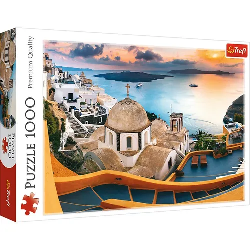 Puzzle 1000 elementów Bajkowe Santorini TREFL 10445 TR TREFL 5900511104455