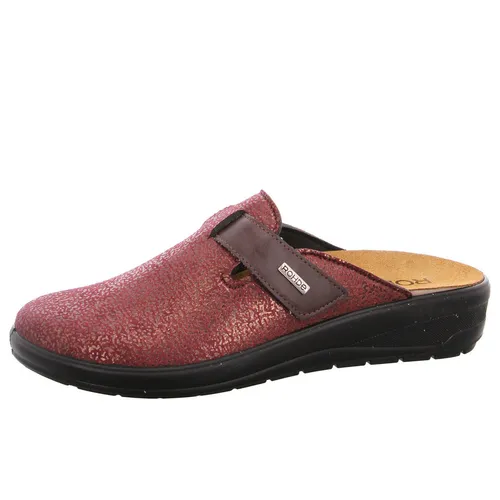 Rohde Damen - Pantoffeln in rot, Gr. 41