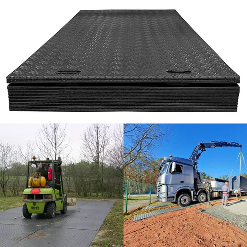 Produktbild Stück robuste Fahrplatten je max. 80 Tonnen Druck LDPE Baustelle Event Wiese 10