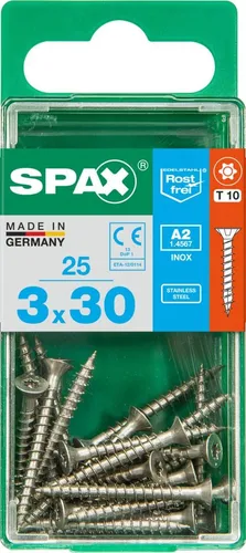 Spax Universalschrauben 3.0 x 30 mm TX 10 - 25 Stk.