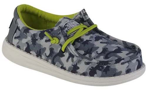 Sneaker für Jungen, Hey Dude Wally Youth Camodino, Grau