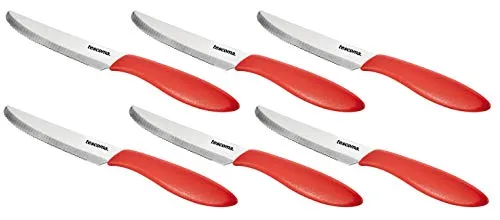Tescoma Tafelmesser PRESTO 12 cm, 6 St., rot